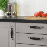 IKEA SKARHAMN Handle, Black-Chrome-Plated, 148 mm